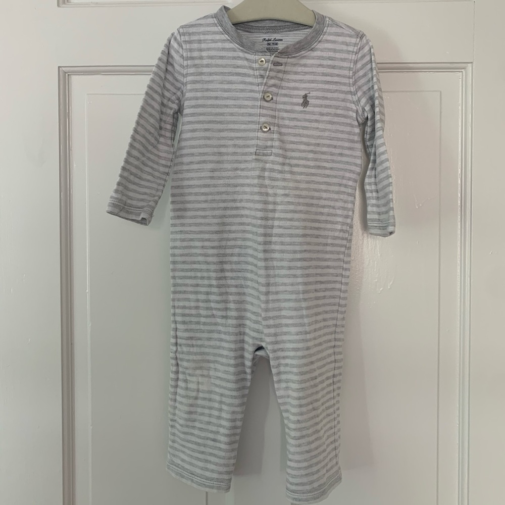 Ralph Lauren Baby Boy Striped Coverall